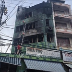 Khánh Hòa: Cháy lớn tại khu nhà trọ nằm sát chợ Đầm