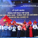 Lễ xuất quân đoàn thể thao Việt Nam khu vực phía Nam dự SEA Games 33