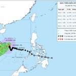 Bão số 15 giật cấp 11, di chuyển chậm chạp
