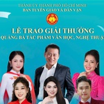 Lễ trao Giải thưởng Sáng tác, Quảng bá tác phẩm văn học nghệ thuật báo chí chủ đề "Học tập và làm theo tư tưởng, đạo đức, phong cách Hồ Chí Minh" trên địa bàn TP.HCM đợt II, giai đoạn 2021 - 2025