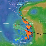 Bão số 13 suy yếu thành vùng áp thấp