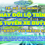 TP. Hồ Chí Minh: Thay đổi lộ trình 6 tuyến xe buýt để "khớp" với Metro 1