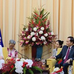 Bí thư Thành ủy TP.HCM Trần Lưu Quang tiếp Toàn quyền Australia Sam Mostyn