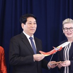 Chủ tịch nước Lương Cường chứng kiến Vietjet nhận bàn giao tàu bay Boeing đầu tiên