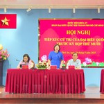 Tổ đại biểu Quốc hội đơn vị số 4 tiếp xúc cử tri trước kỳ họp thứ 10 - Quốc hội khóa XV