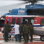 Cấp cứu đường không xuyên đêm, đưa bệnh nhân từ đảo Thuyền Chài về đất liền an toàn