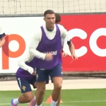 Ronaldo trở lại tập luyện cùng tuyển Bồ Đào Nha