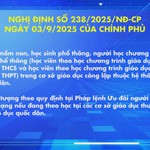 Chính phủ ban hành Nghị định 238 quy định chính sách học phí và hỗ trợ chi phí học tập