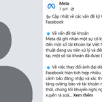 Meta xác nhận sự cố kỹ thuật ảnh hưởng tài khoản Facebook tại Việt Nam