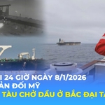 Tin Thế giới 24 Giờ ngày 8/1/2026 | Nga phản đối Mỹ bắt giữ tàu chờ dầu ở Bắc Đại Tây Dương