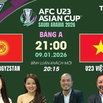 U23 Việt Nam gặp U23 Kyrgyzstan lúc 21g00 hôm nay (9/1)