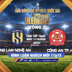 THTT V-League: Sông Lam Nghệ An - Công an TP. Hồ Chí Minh