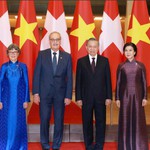 Tổng Bí thư, Chủ tịch nước Tô Lâm chủ trì Lễ đón Tổng thống Liên bang Thụy Sĩ thăm chính thức Việt Nam