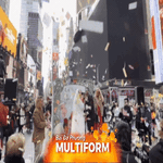 Mỹ: Không khí tình yêu tràn ngập Quảng trường Thời đại