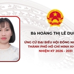 Tóm tắt tiểu sử bà Hoàng Thị Lê Dung ứng cử Hội đồng nhân dân TP. Hồ Chí Minh Khóa XI