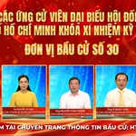Thông tin các ứng cử viên Đại biểu Hội đồng nhân dân TP. Hồ Chí Minh Khóa XI - Đơn vị bầu cử số 30
