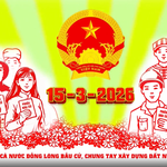 Cử tri cả nước đồng lòng bầu cử, chung tay xây dựng đất nước giàu mạnh