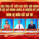 Thông tin các ứng cử viên Đại biểu Hội đồng nhân dân TP.Hồ Chí Minh Khóa XI - Đơn vị bầu cử số 10