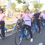 Sôi động chương trình đạp xe hữu nghị tại Lễ hội Việt – Nhật
