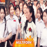 Gieo chữ tiếng Việt nơi đất bạn: Mái trường thắm tình hữu nghị Việt - Lào