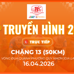  Link xem trực tiếp Cúp Truyền hình 2026 | Chặng 13: Quy Nhơn 50km (16/4)