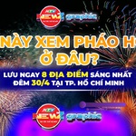 NewZgraphic: Lưu ngay 8 điểm bắn pháo hoa dịp 30/4 tại TP. Hồ Chí Minh