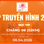 LIVE Chặng 6: Vòng đua tại Nghệ An - 52km | Cúp Truyền hình 2026
