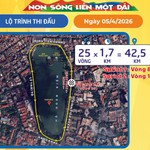 Giới thiệu lộ trình Chặng 3 - Cúp Truyền hình TP. Hồ Chí Minh 2026: Vòng đua quanh hồ Hoàn Kiếm