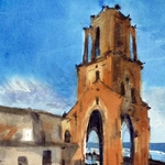 Phế tích nhà thờ trăm tuổi tại làng chài đã bị biển "nuốt chửng"