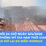 Tin Thế giới 24 Giờ ngày 6/4/2026 | Tổng thống Mỹ gia hạn thời gian để Iran mở lại eo biển Hormuz