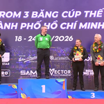 Chiêm Hồng Thái giành ngôi Á quân World Cup Carom 3 băng tại TP. Hồ Chí Minh