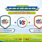 TRỰC TIẾP: U13 P. Phú Nhuận - U13 P. Bảy Hiền - Vòng loại Giải BĐ TN-NĐ TP.HCM – Cúp HTV 2026