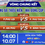 Trực tiếp: Thi đấu U11 tứ kết 3-4 | VCK Giải bóng đá "Ước mơ sân cỏ" Cúp HTV 2026