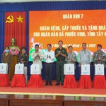 Khám bệnh, cấp thuốc miễn phí cho người dân vùng biên giới Tây Ninh