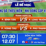 Trực tiếp: Lễ bế mạc, tranh hạng Ba và chung kết U13 Giải bóng đá "Ước mơ sân cỏ" - Cúp HTV 2026