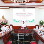 Thường trực Ban Bí thư Trần Cẩm Tú làm việc với Ban Thường vụ Đảng ủy Bộ Tư pháp
