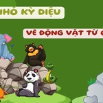 Vẽ sáng tạo động vật từ chữ cái