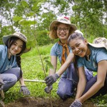 Miss Earth 2022 Mina Sue-choi cùng Gaia trồng rừng tại Đồng Nai