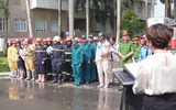 Bệnh viện Đa khoa Xuyên Á tổ chức diễn tập PCCC quy mô gần 400 người