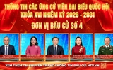 Thông tin các ứng cử viên Đại biểu Quốc hội Khóa XVI - Đơn vị bầu cử số 4