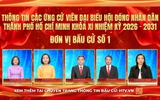 Thông tin các ứng cử viên Đại biểu Hội đồng nhân dân TP. Hồ Chí Minh Khóa XI - Đơn vị bầu cử số 1