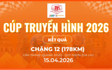 Kết quả chặng 12: P. Cẩm Thành (Quảng Ngãi) - P. Quy Nhơn (Gia Lai) | Cúp Truyền hình 2026
