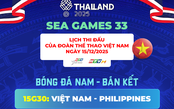 Trực tiếp Bán kết bóng đá nam: Việt Nam - Philippines tại SEA Games 33