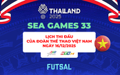 SEA Games 33 - Lịch thi đấu Đoàn Thể thao Việt Nam ngày 16/12