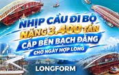 Cầu đi bộ qua sông Sài Gòn: Nhịp chính cập bến Bạch Đằng, chờ hợp long ngày 21/10