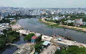 TP. Hồ Chí Minh xây cầu Vàm Thuật, người dân sắp thoát cảnh đi cầu sắt tạm