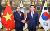 Chủ tịch Quốc hội Trần Thanh Mẫn hội đàm với Chủ tịch Quốc hội Hàn Quốc Cho Jeong Sik
