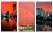 Hoàng hôn đẹp đến nao lòng trên mọi miền đất Việt