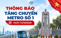 Metro số 1 tăng 18 chuyến phục vụ Lễ viếng, truy điệu và an táng hài cốt liệt sĩ