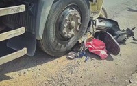 Lâm Đồng: Xe tải va chạm xe máy, kéo lê gần 80m khiến một người tử vong